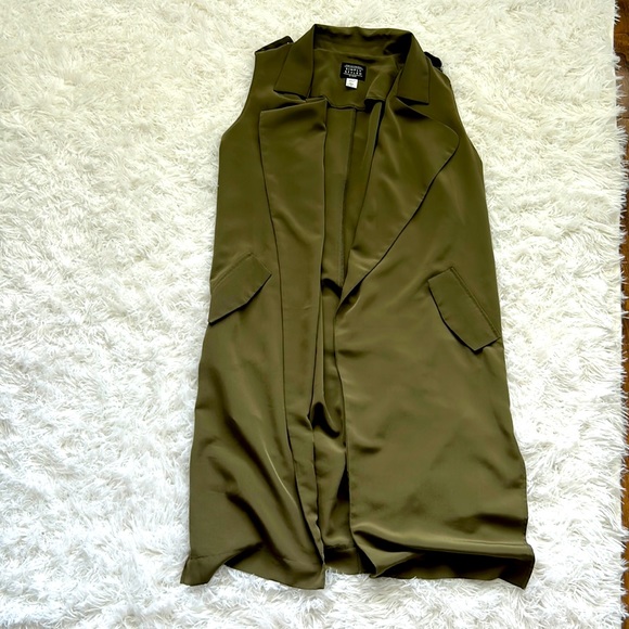 Simply Styled Jackets & Blazers - Olive Green Vest